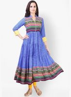 Libas Blue Printed Kurtas