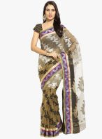 Lookslady Beige Printed Saree