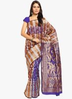 Lookslady Blue Printed Saree