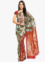 Lookslady Green Printed Saree