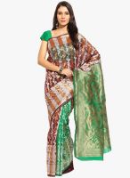 Lookslady Green Printed Saree