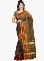 Lookslady Green Solid Saree