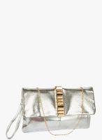 Lord's Silver Synthetic Leather Sling Bag