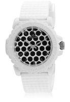 Maxima E-28840Ppgw White/Black Analog Watch