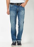 Nautica Blue Cotton Regular Fit Jeans