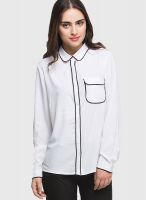 Oxolloxo White Solid Shirt