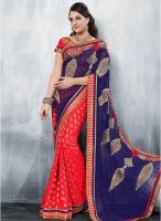 Parisha Navy Blue Embroidered Saree