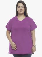 Pluss Purple Solid Top