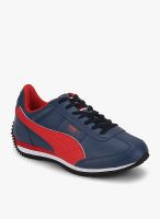 Puma Speeder Jr Navy Blue Sneakers