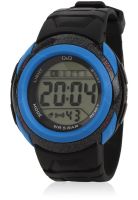 Q&Q 1073J004Y Black/Blue Digital Watch