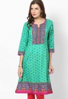 Rangriti Green Printed Kurtis