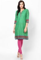 Rangriti Green Printed Kurtis