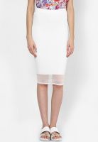 River Island White Pencil Skirt