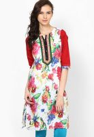 Shree Red Printed Kurta