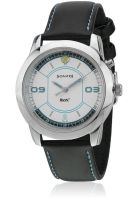 Sonata Sf Venus 7086Sl01-Sdb145 Black/Silver Analog Watch