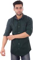 Studio Nexx Men's Solid Casual Dark Green Shirt