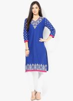 Stylet Blue Printed Kurti