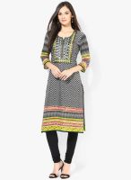 Stylet Green embroidered Kurti