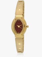 Timex Jw13-Sor Golden/Red Analog Watch