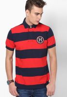 Tommy Hilfiger Navy Blazer-Pt / Formula One-Pt Half Sleeve Polo T-Shirts
