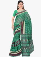 Triveni Sarees Green Printed Saree