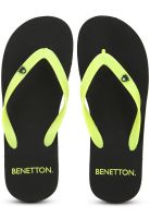 United Colors of Benetton Black Flip Flops