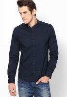 United Colors of Benetton Navy Blue Full Sleeve Casual Shirt