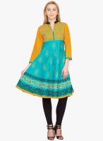 Vani Yellow Printed Kurtis