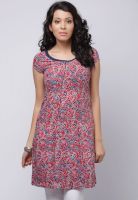 W Pink Printed Kurtis