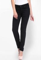 Xblues Black Solid Jeans