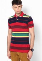 Allen Solly Red Half Sleeve Polo T-Shirt