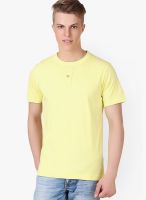 Aventura Outfitters Yellow Solid Henley T-Shirts
