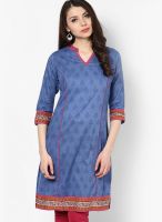 Ayaany Blue Cotton Kurta