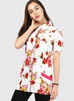 Ayaany White Printed Kurtis