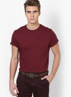 Burton Red Round Neck T-Shirt