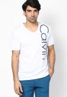 Calvin Klein Jeans White V Neck T-Shirt