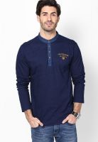 Cherokee Blue Henley T-Shirt