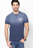 Cherokee Navy Blue Round Neck T-Shirt