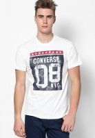 Converse Off White Round Neck T-Shirt