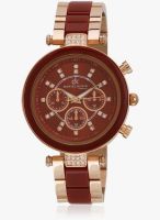 Daniel Klein Dk10518-5 Two Tone/Red Analog Watch