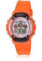 Disney Mickey 1K2314P-Mc-005Oe Orange/White Digital Watch