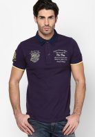 Duke Purple Printed Polo T-Shirt