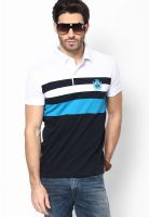 Duke White Printed Polo T-Shirt