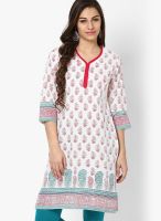 Entropy White Printed Kurtis