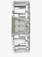 FOSTELO White Stainless Steel Analog Watch