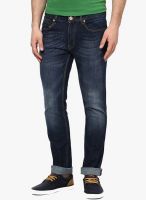 FREECULTR Navy Blue Low Rise Slim Fit Jeans