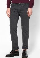 Gas Grey Low Rise Slim Fit Jeans