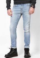 Gas Light Blue Skinny Fit Jeans