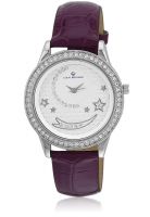 Giani Bernard Robbin Sparkles Gbl-02I Purple/Silver Analog Watch