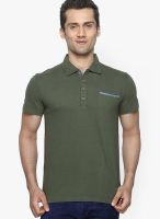 Globus Olive Solid Polo T-Shirt